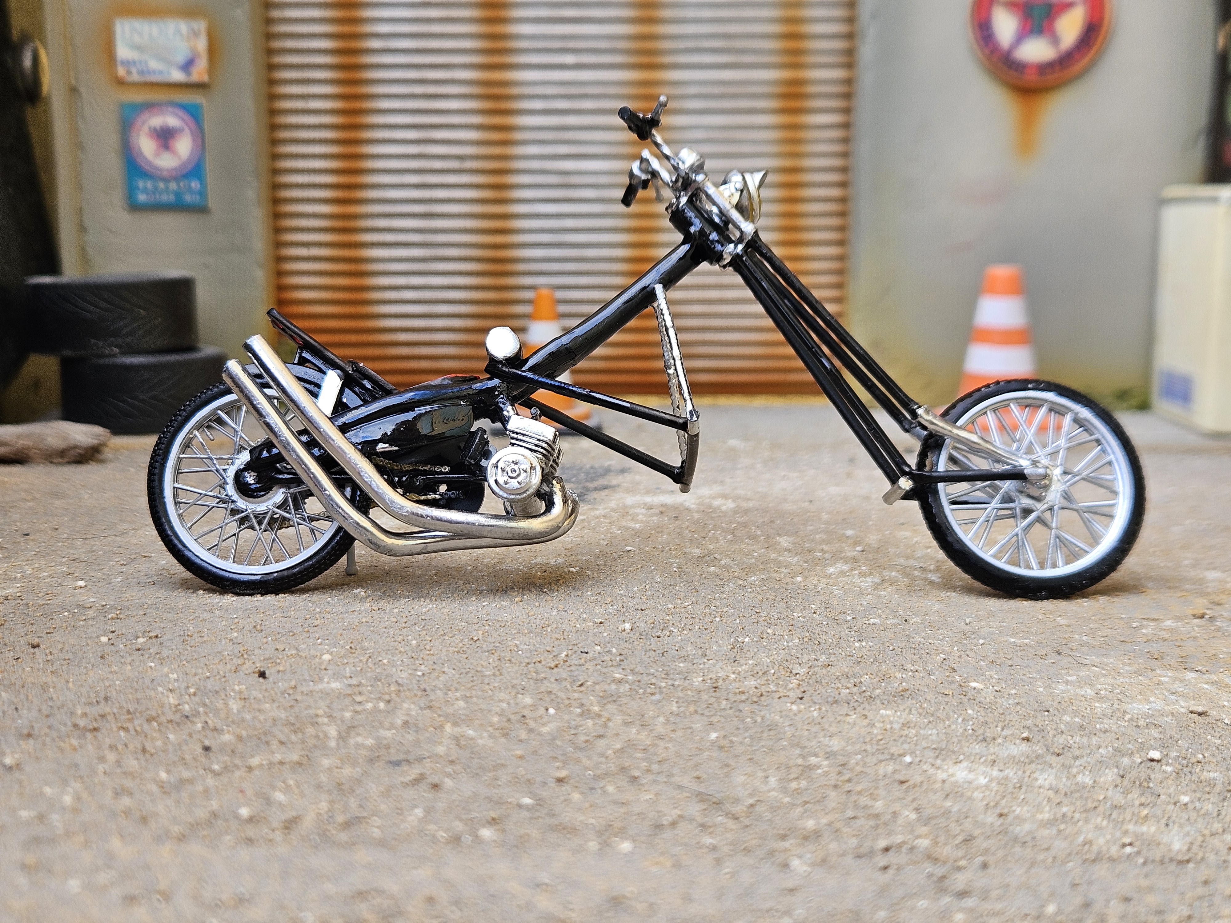 Mbk 51 Rock Noir Type Harley Davidson 1/18