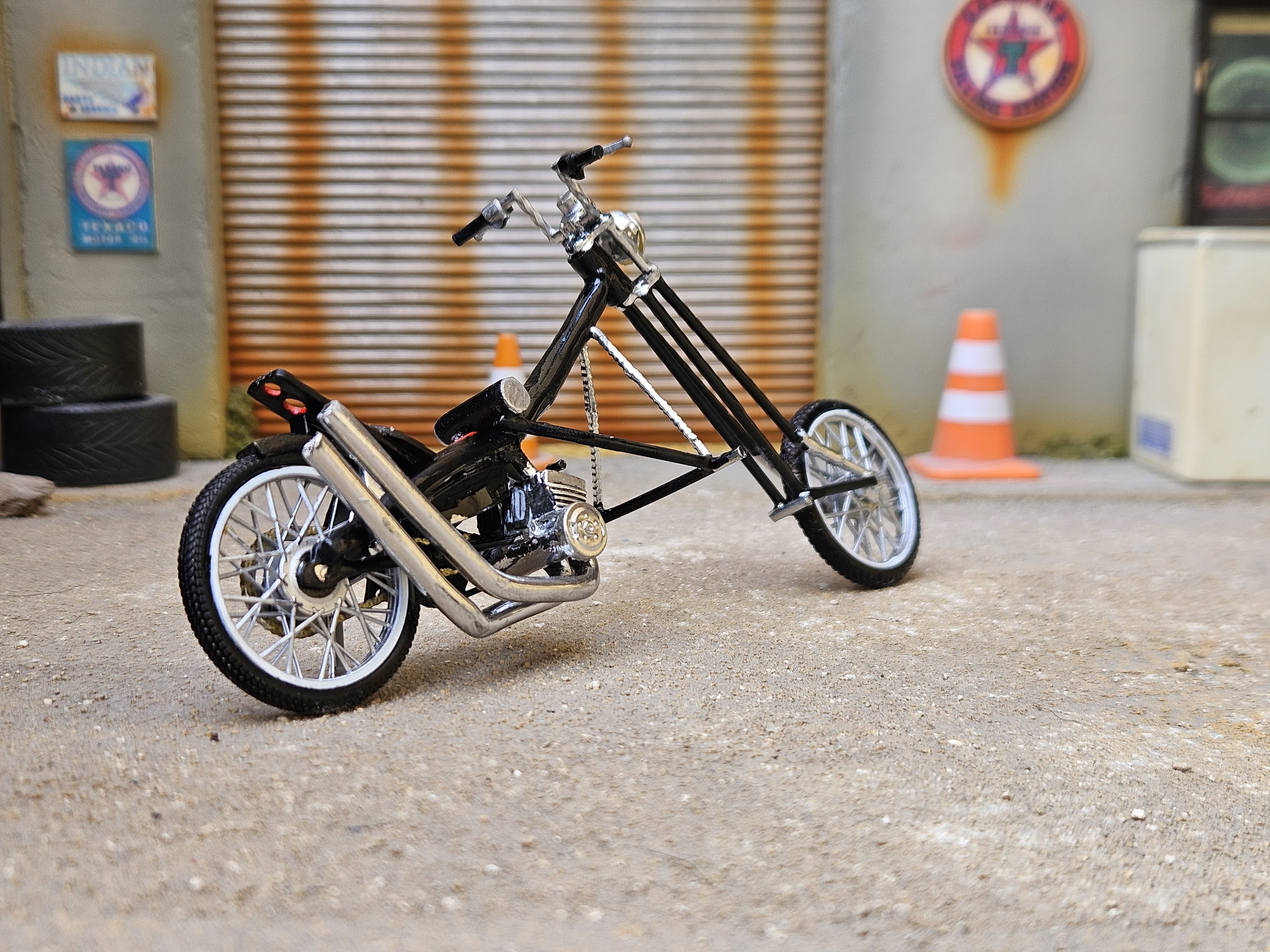 Mbk 51 Rock Noir Type Harley Davidson 1/18