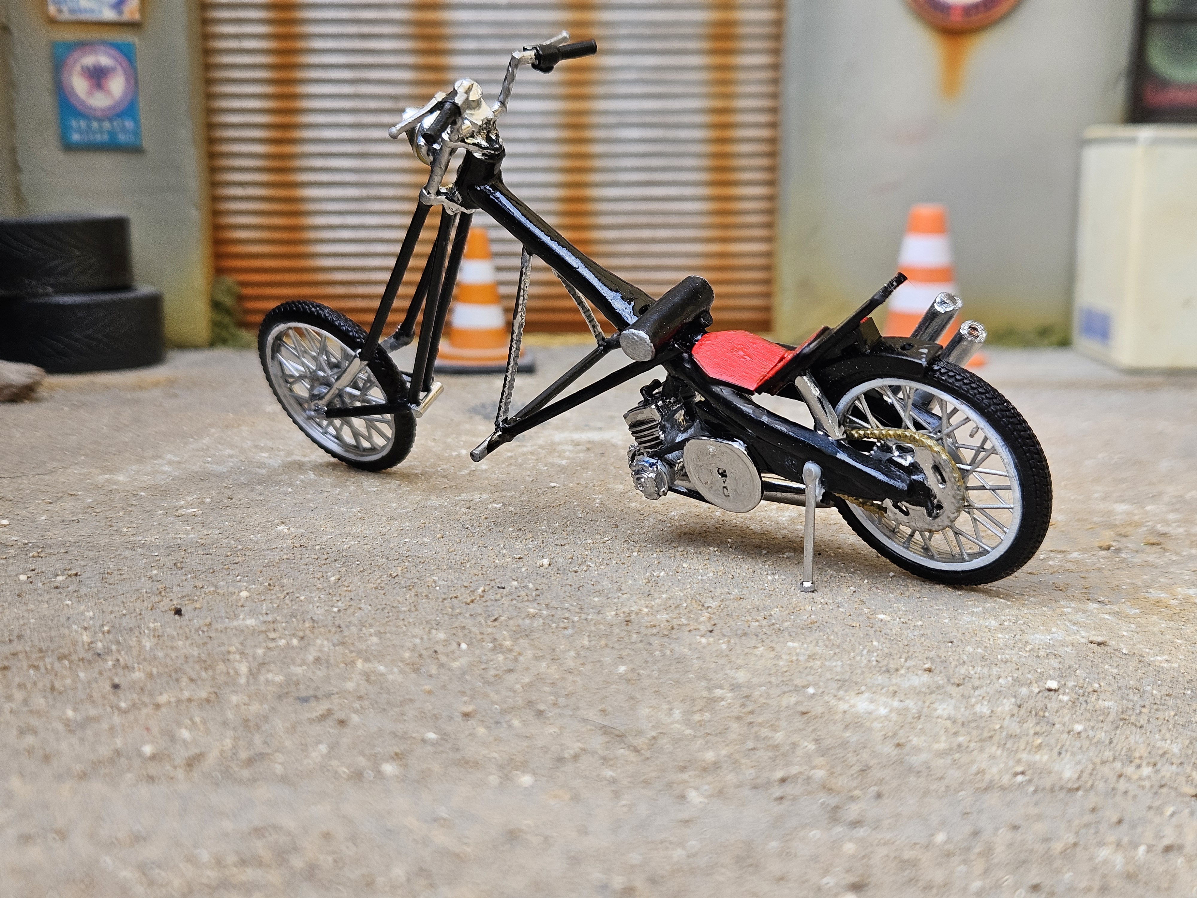 Mbk 51 Rock Noir Type Harley Davidson 1/18