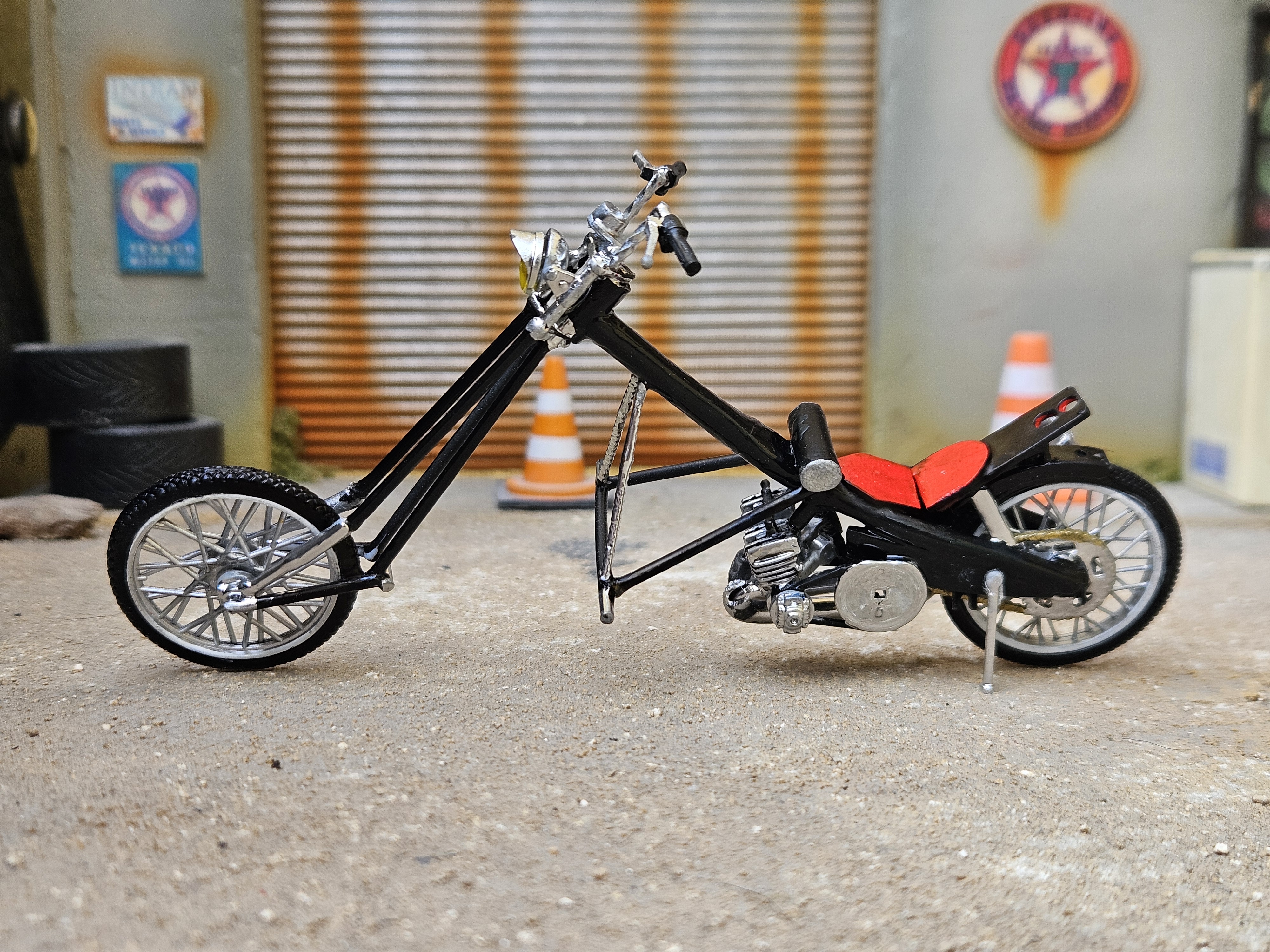 Mbk 51 Rock Noir Type Harley Davidson 1/18