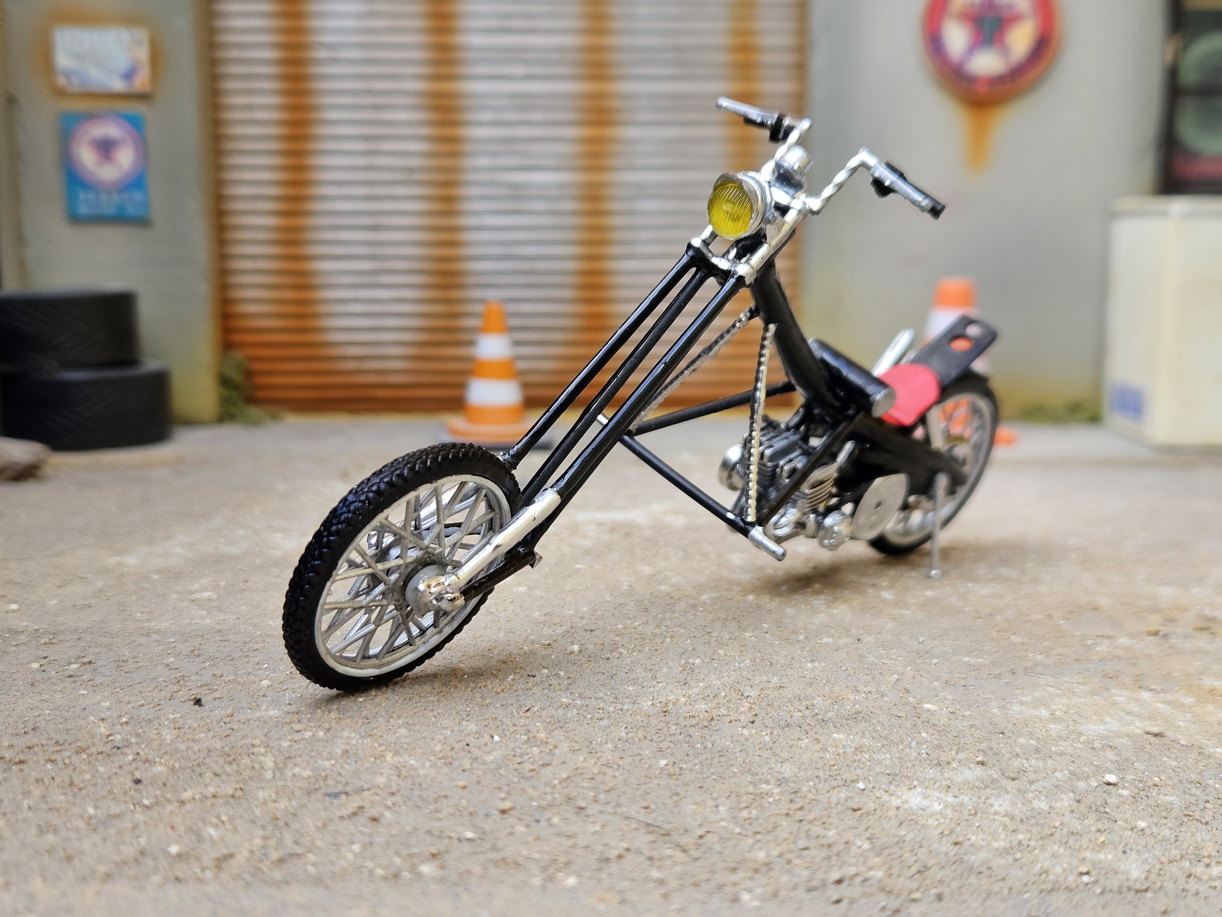 Mbk 51 Rock Noir Type Harley Davidson 1/18