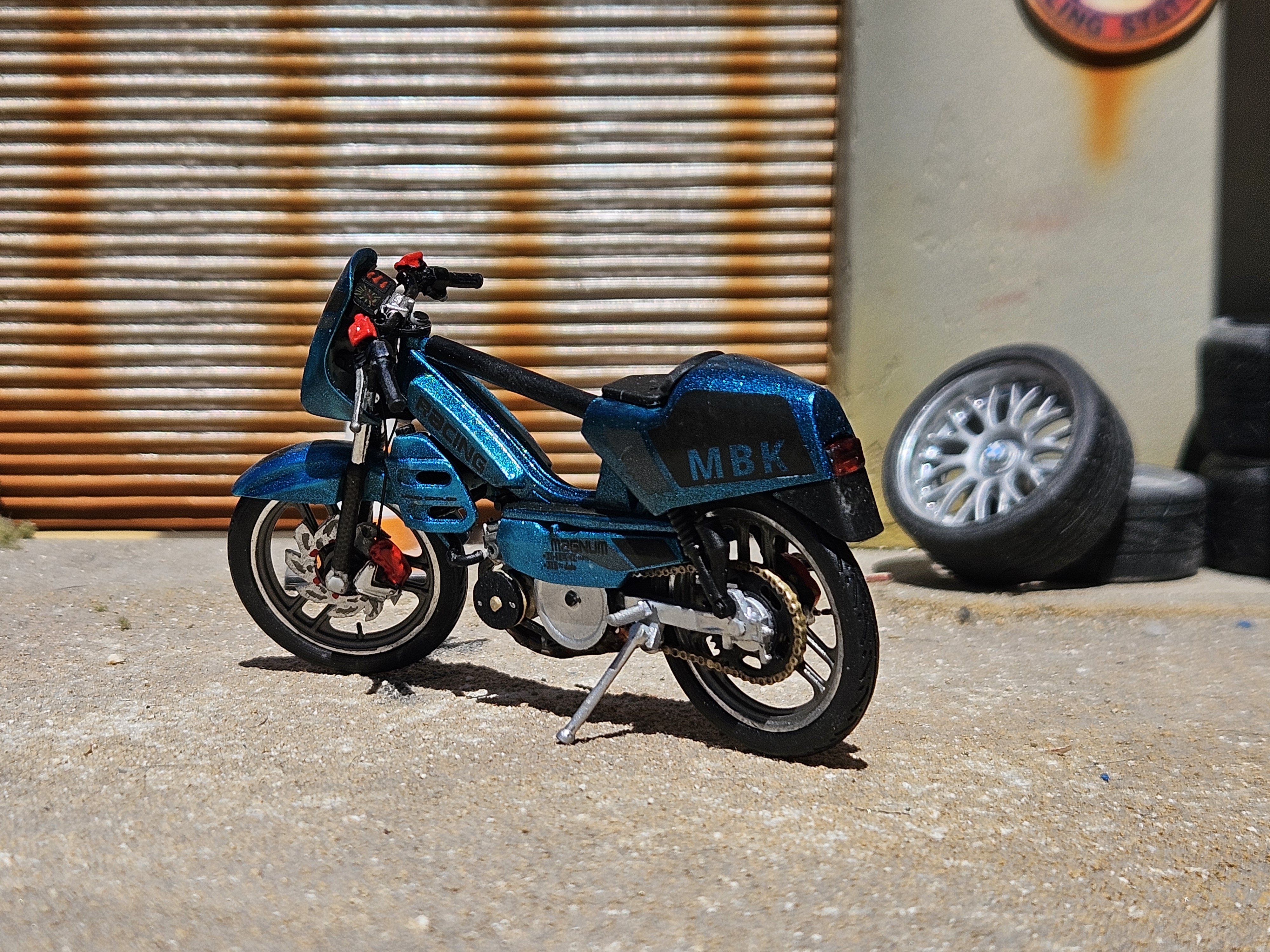 Mbk 51 Magnum Racing Verte Fluorite Griffe Pot Ninja G2 Carte Noire 1/18