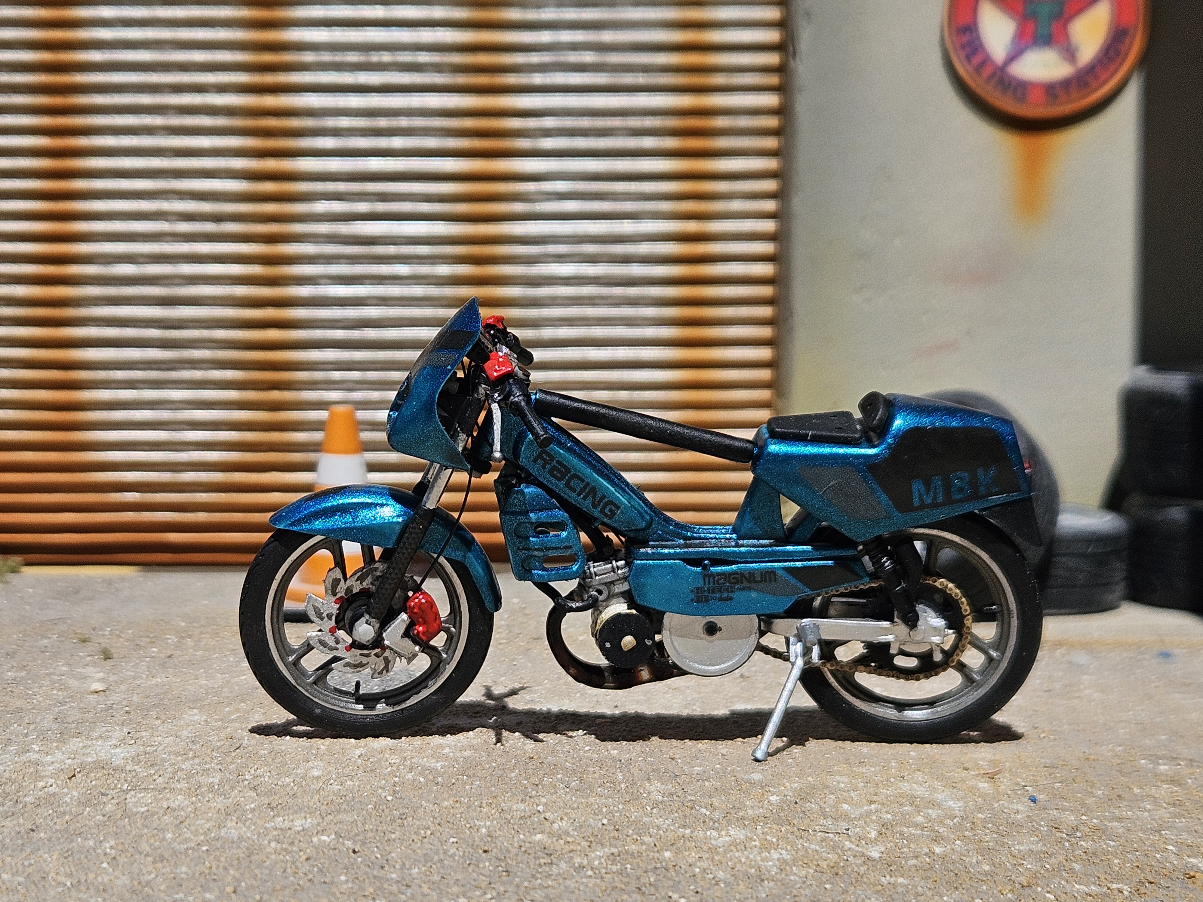 Mbk 51 Magnum Racing Verte Fluorite Griffe Pot Ninja G2 Carte Noire 1/18