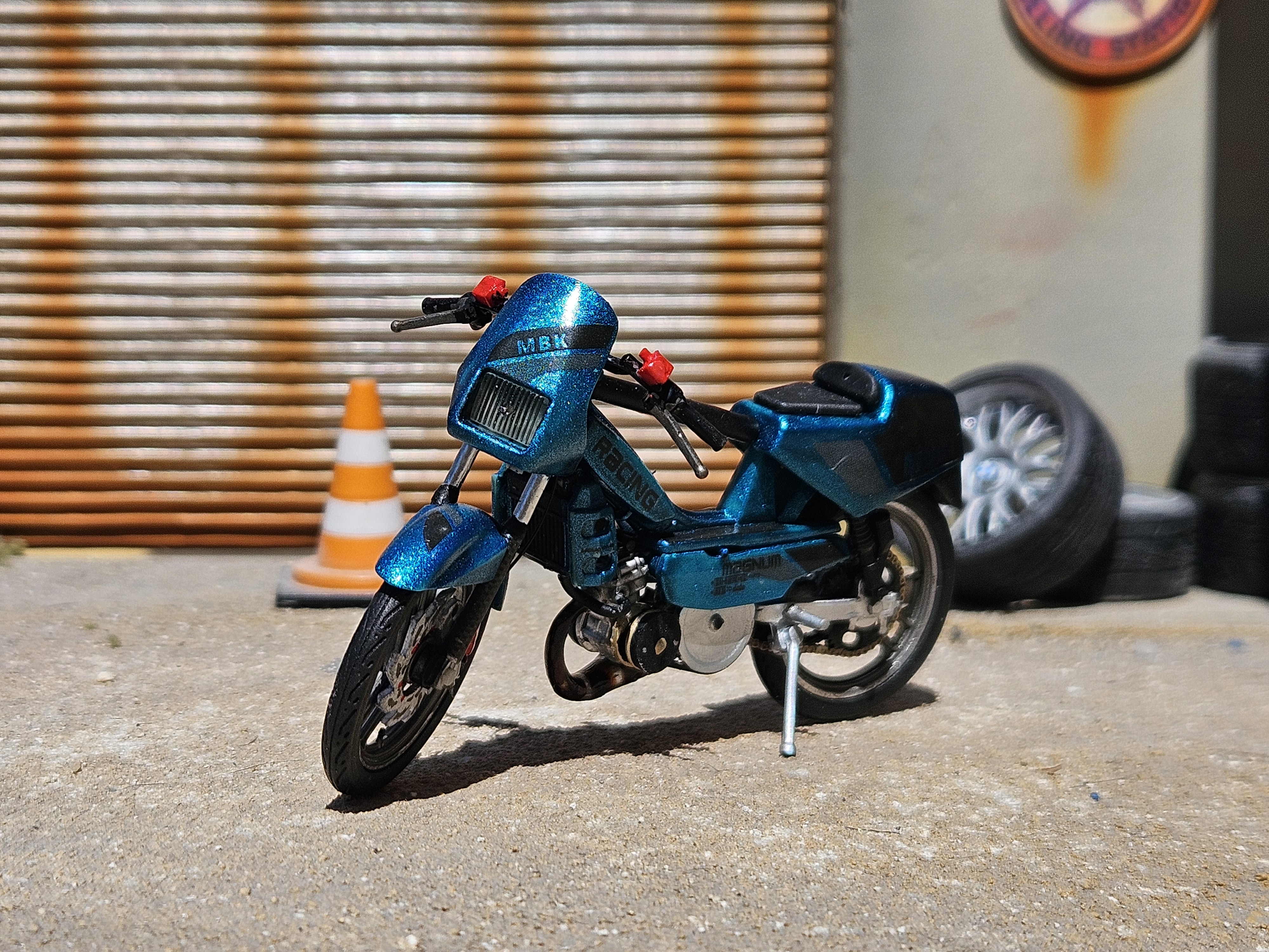 Mbk 51 Magnum Racing Verte Fluorite Griffe Pot Ninja G2 Carte Noire 1/18