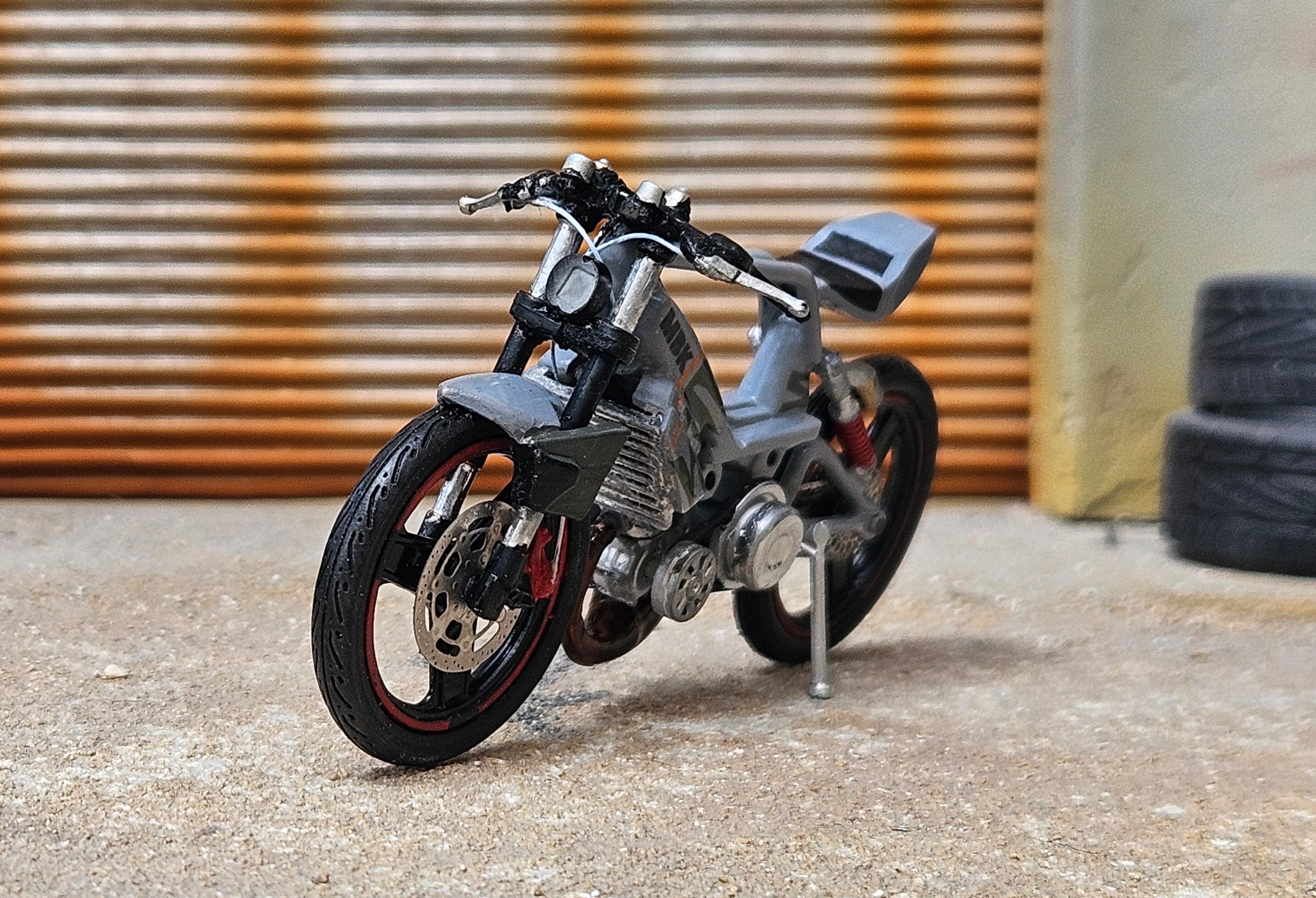 Mbk 51 Rock Grise By Romain 86cc Top Alu Hyper Racing 1/18