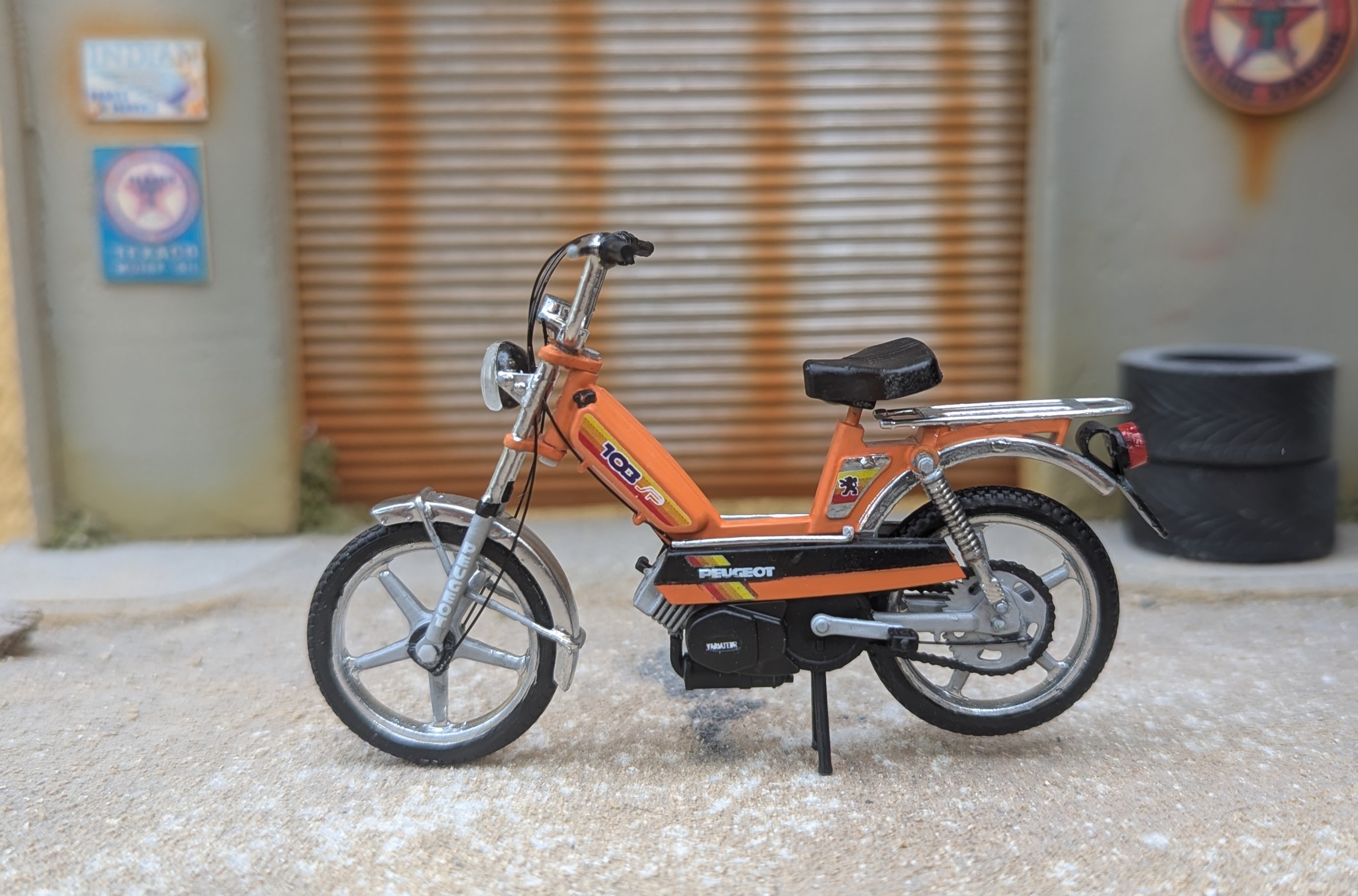 Peugeot 103 Sp Orange Entierement Origine 1/18