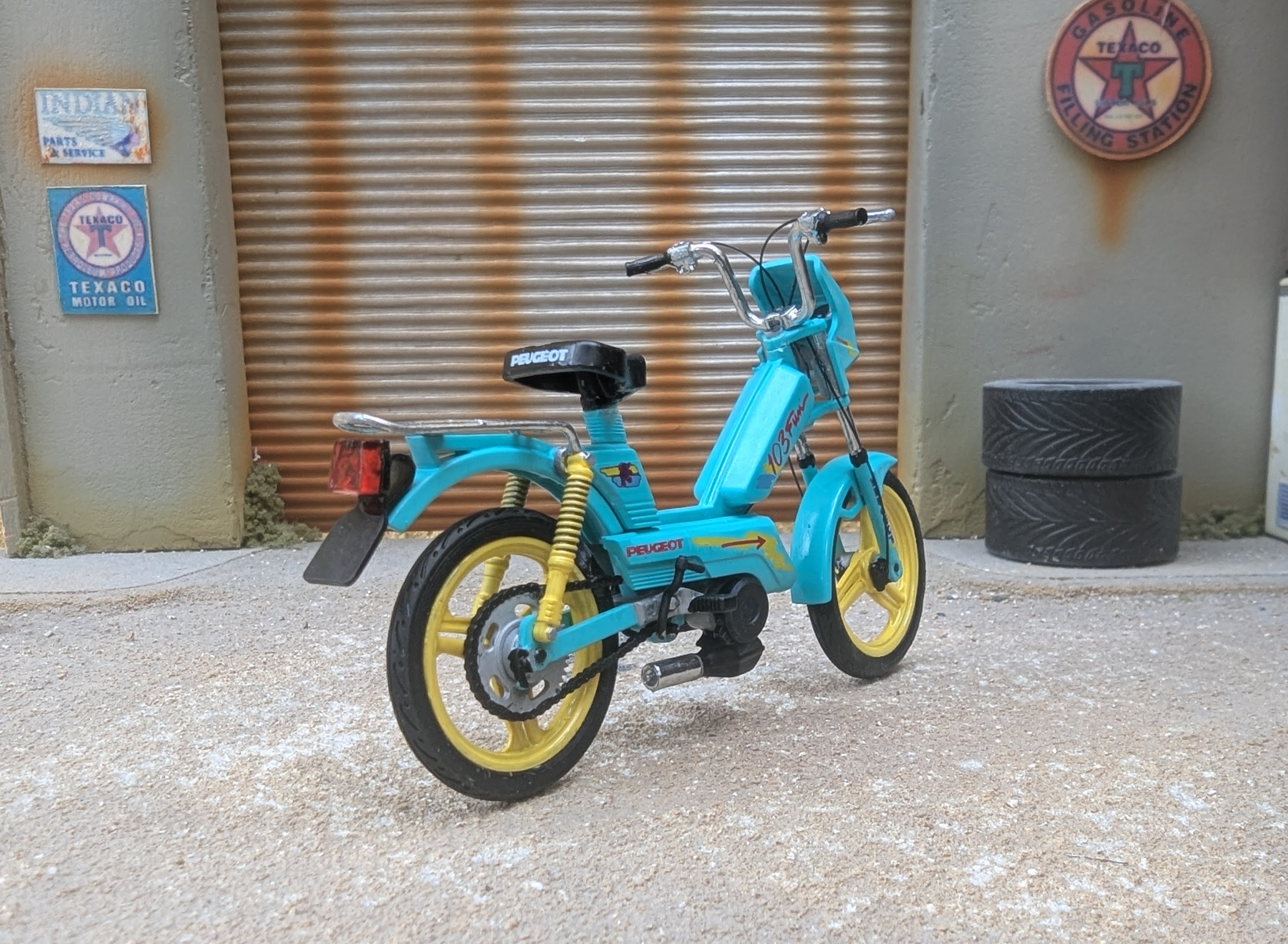 Peugeot 103 Spx Verte Decoration 103 Fun 1/18