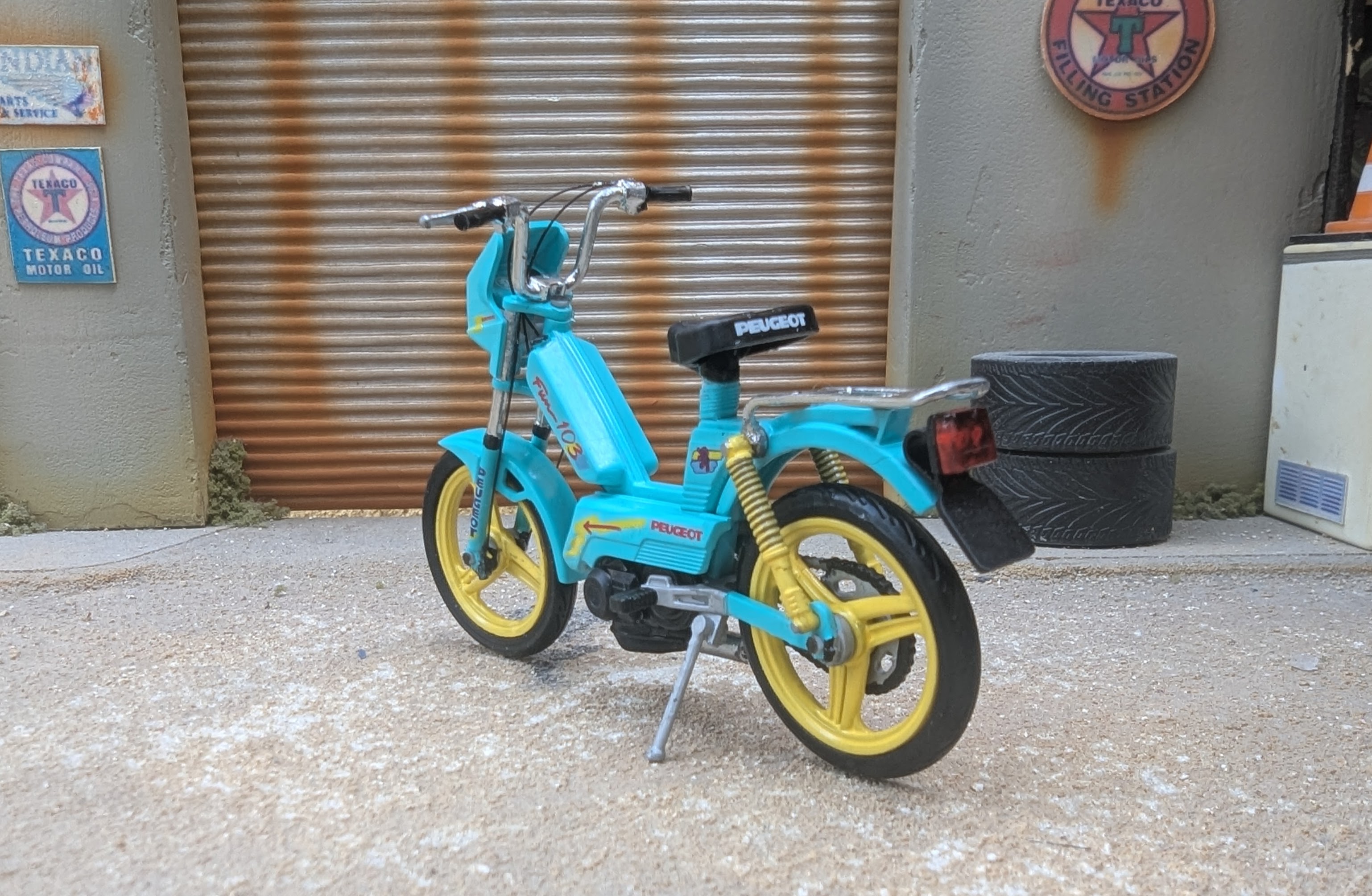 Peugeot 103 Spx Verte Decoration 103 Fun 1/18