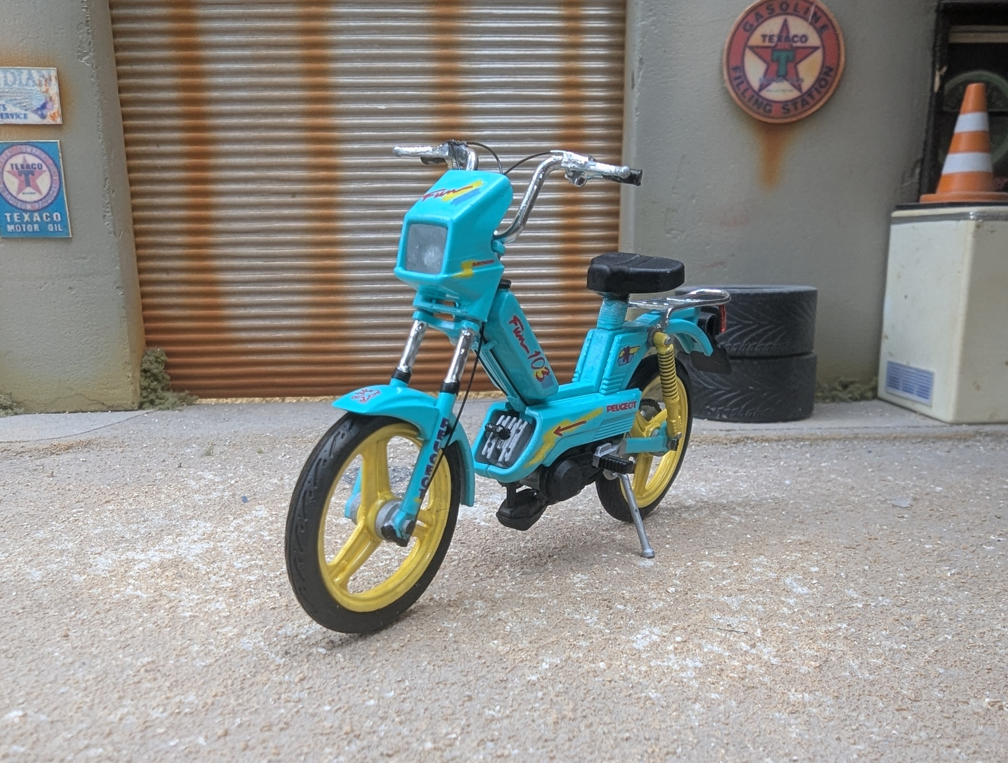 Peugeot 103 Spx Verte Decoration 103 Fun 1/18